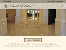 Tablet Screenshot of bowentile.com